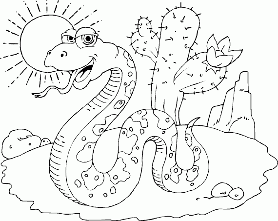 desert snake Coloring Pages