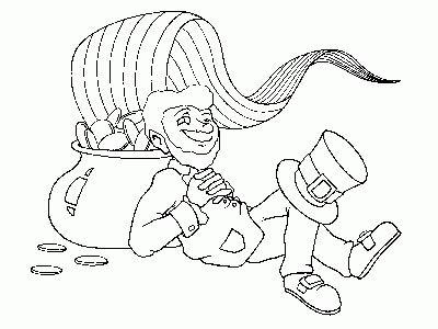 end of the rainbow Coloring Pages