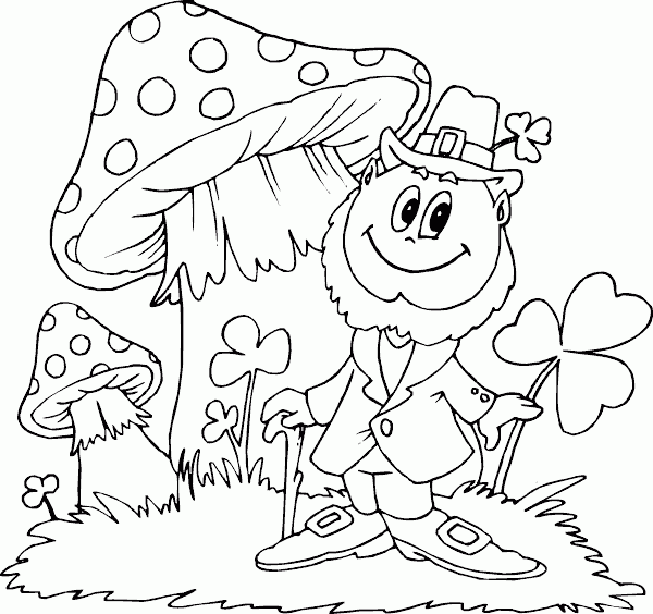 guy with mushrooms Coloring Pages