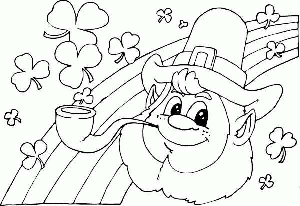 guy and rainbow Coloring Pages