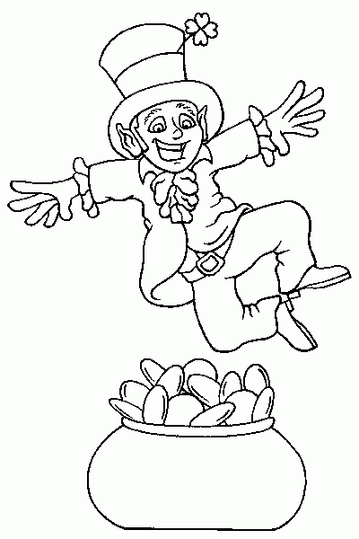 leap over gold Coloring Pages
