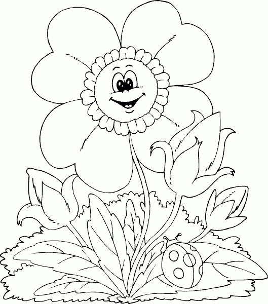 spring flower Coloring Pages