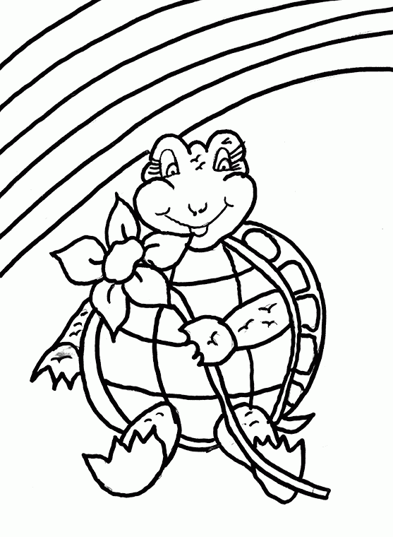 Stress Free Kids turtle Coloring Pages
