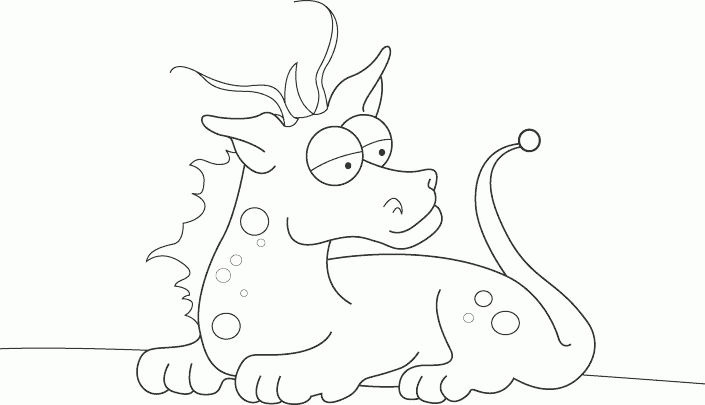 cute dragon Coloring Pages