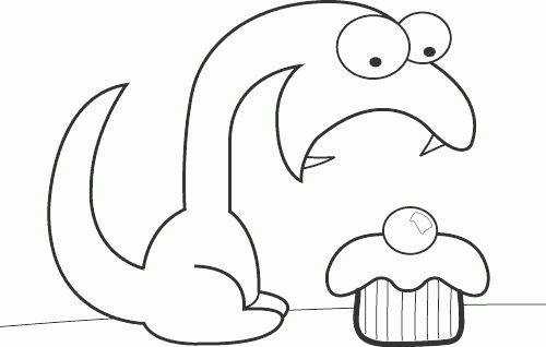 yummy cake Coloring Pages