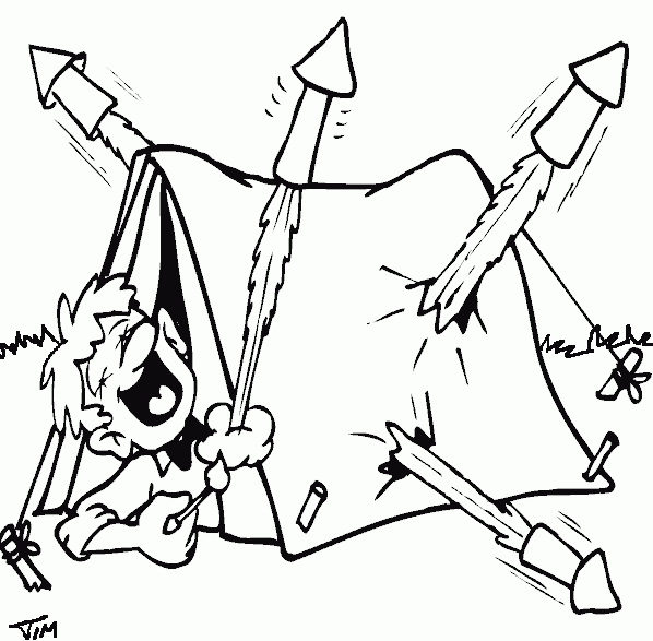 rocket tent Coloring Pages