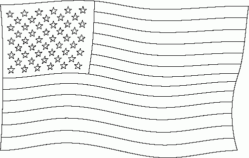 waving flag Coloring Pages