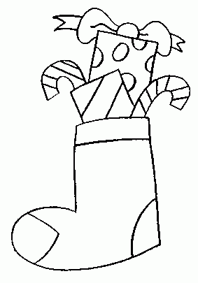 stocking Coloring Pages