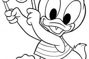 Baby Donald Coloring Pages