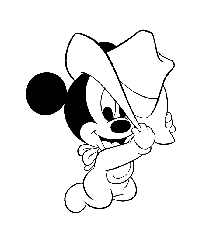  Baby Mickey Mouse Coloring Pages