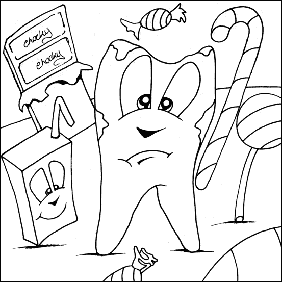  Bad Tooth Coloring Pages