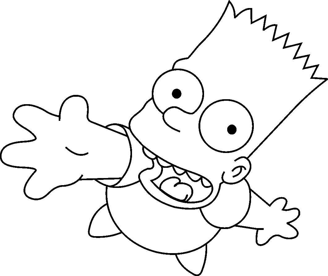 Bart Simpsons Free Coloring Pages For Kids: Simpsons coloring pages