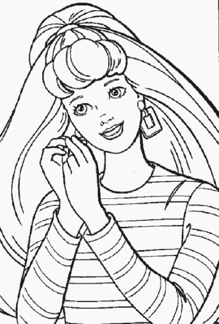 Beauty Barbie Coloring Pages | Coloring Pages To Print