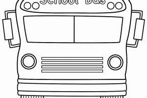Big School Bus Coloring Pages