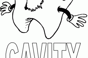 Cavity Dental Coloring Pages