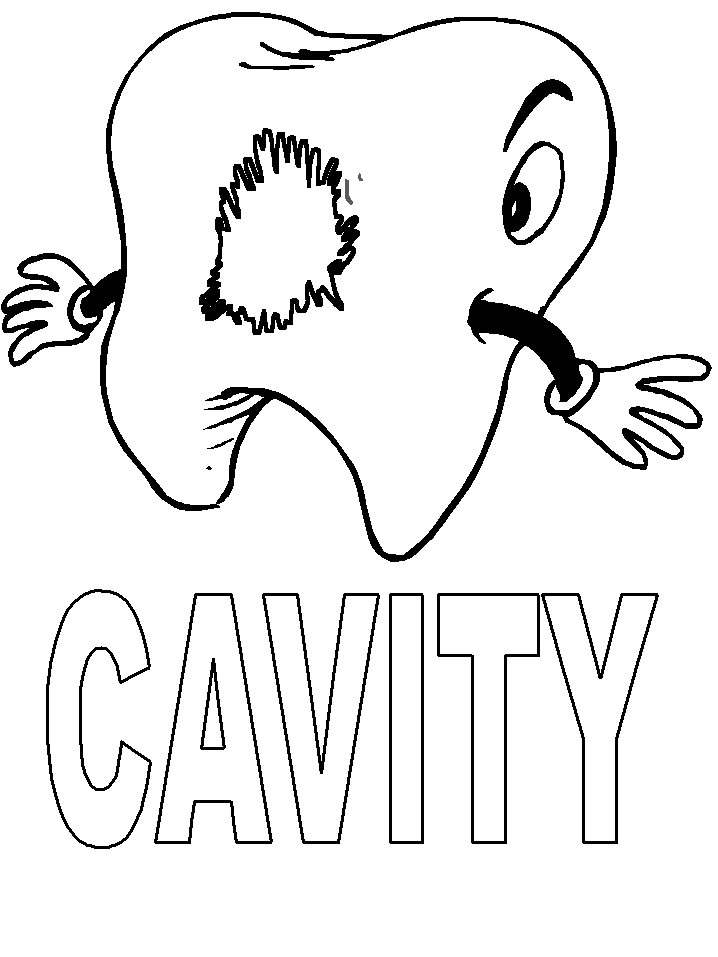  Cavity Dental Coloring Pages