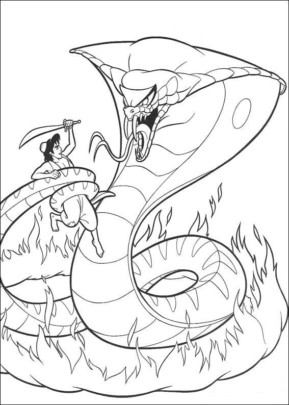  Cobra Aladdin Free  coloring pages  / Aladdin / Kids printables coloring pages