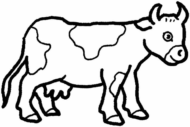  Cow Preschool Coloring Pages