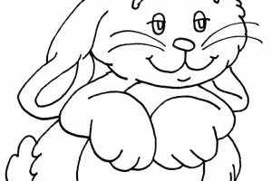 Cute Rabbit Animal coloring pages