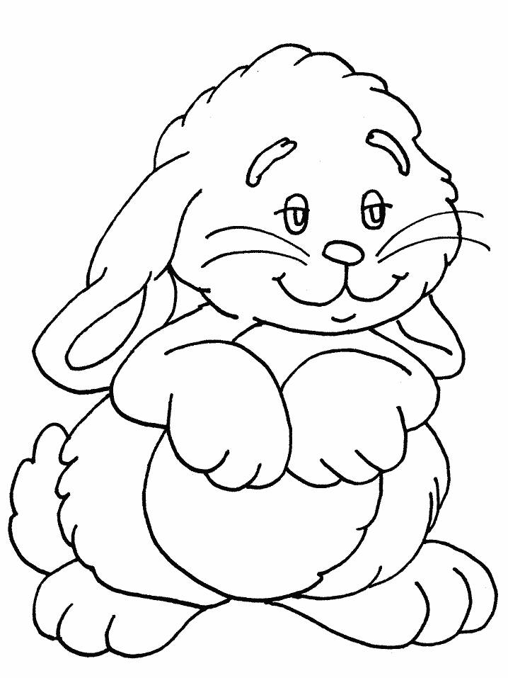  Cute Rabbit Animal coloring pages