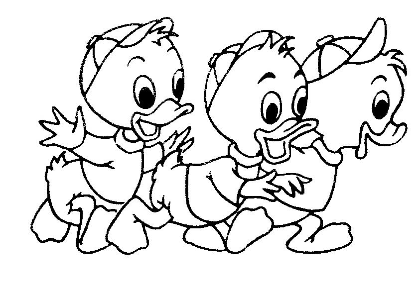  Donald Duck Nephews Coloring Pages