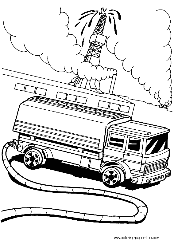 Fire fighter Hot Wheels coloring pages and sheets can be found in the Hot Wheels