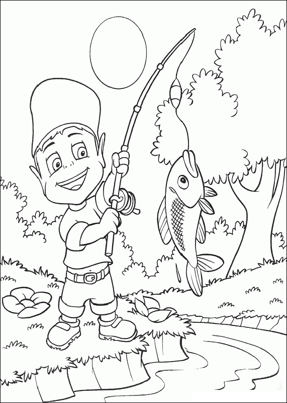 Fishing Adiboo Coloring Pages 39 - Free Printable Coloring Pages