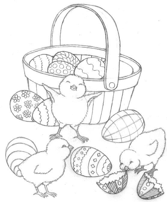  Free Easter Chicks Preschool Coloring Pages