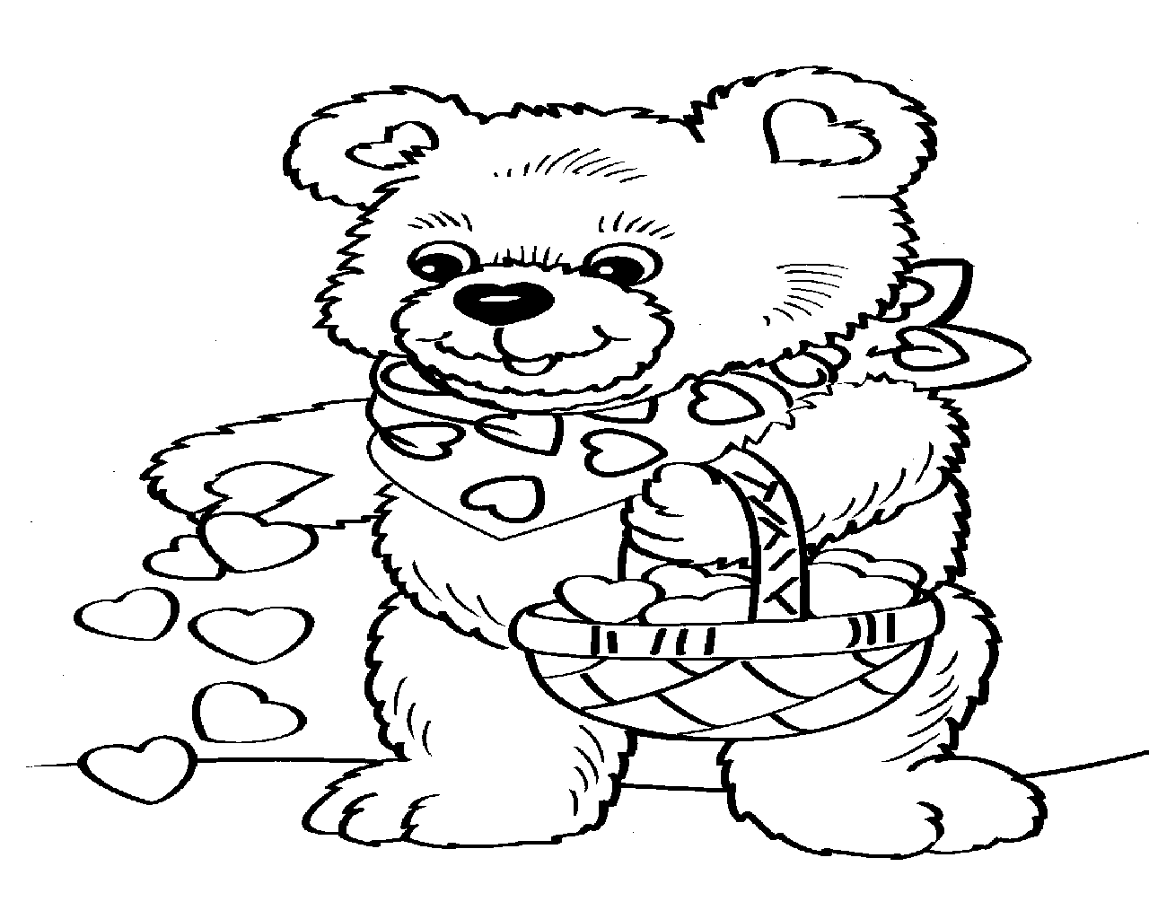  Free teddy Bear Printable Color Pages Preschool