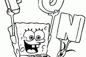Fun Sponge Bob Coloring Pages