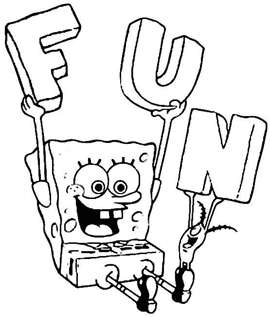  Fun Sponge Bob Coloring Pages