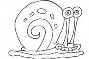Gary Spongebobs Snail Coloring Pages