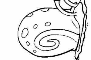 Gary The Snail Sponge Bob Coloring Pages