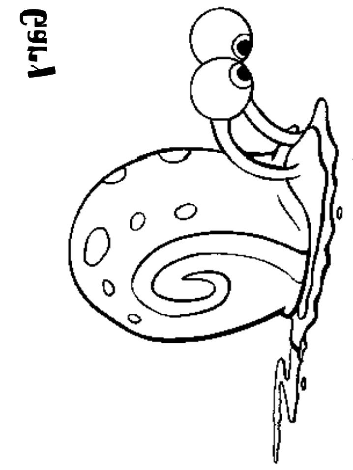  Gary The Snail Sponge Bob Coloring Pages
