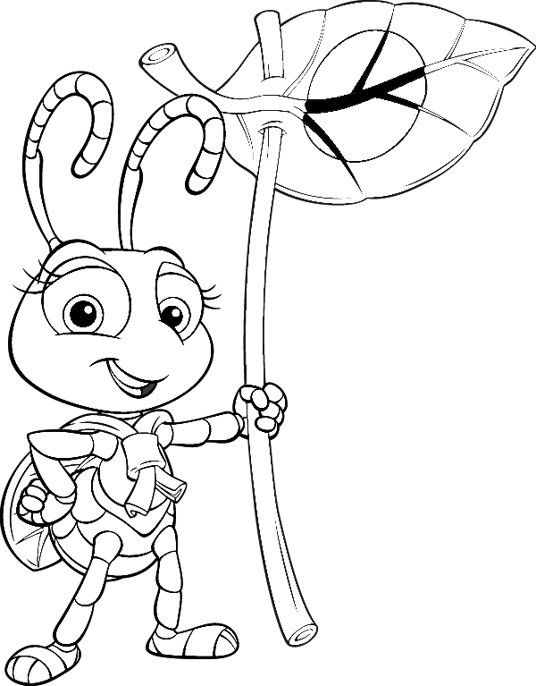 Granddaughter  A bugs life Coloring pages