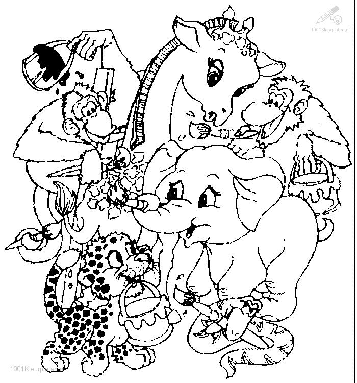  Group Animals Free  Coloring Pages