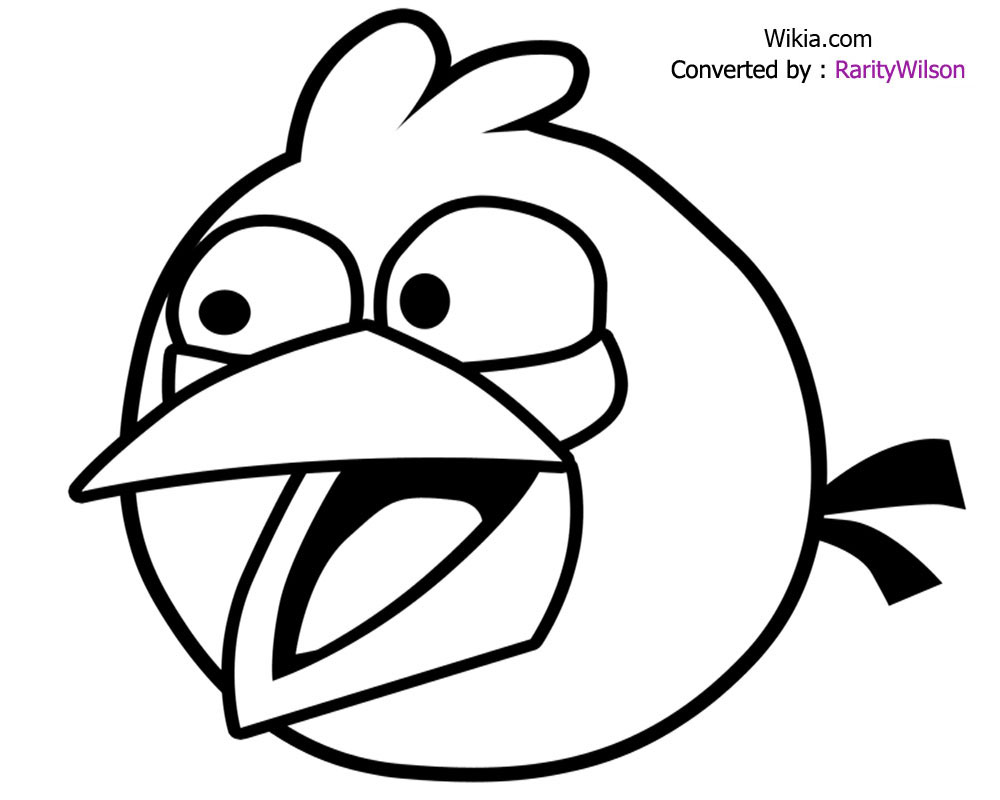  Happy Blue Bird Angry Birds Coloring Pages.jpg