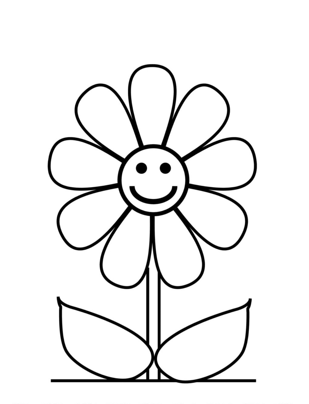  Happy flower coloring pages flower coloring pages 2 flower coloring pages 3