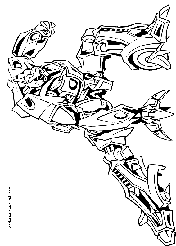 Hot Transformers color page, cartoon characters coloring pages, color