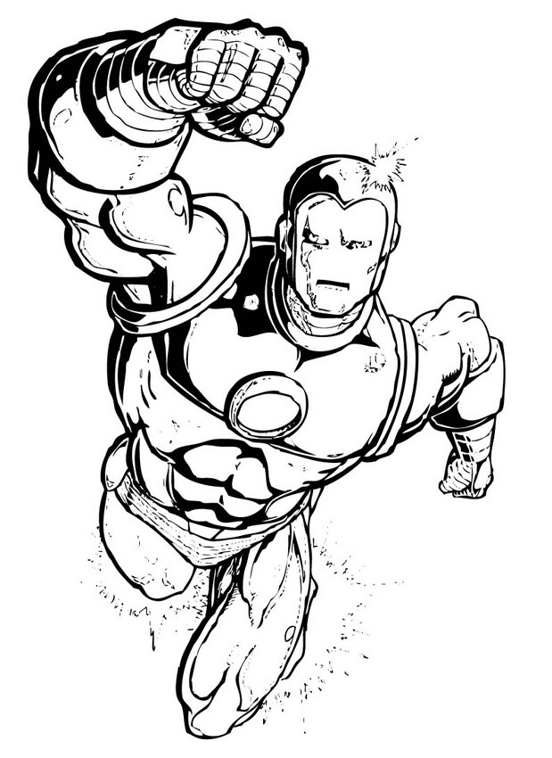 Iron Man Cool Coloring Pages