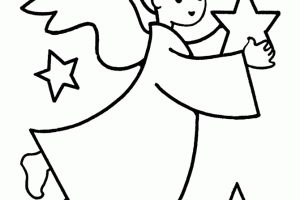 Little Angel Coloring Pages For Preschool