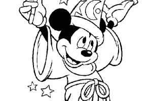 Magician Mickey Mouse Coloring Pages