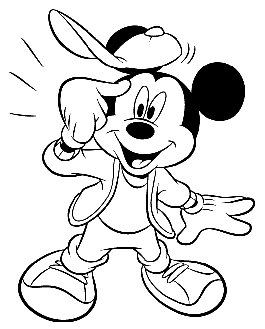  Mickey Mouse Coloring Pages For Kids