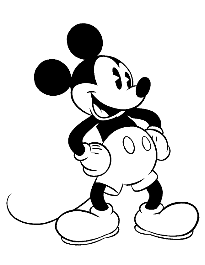  Mickey Mouse Coloring Pages Free