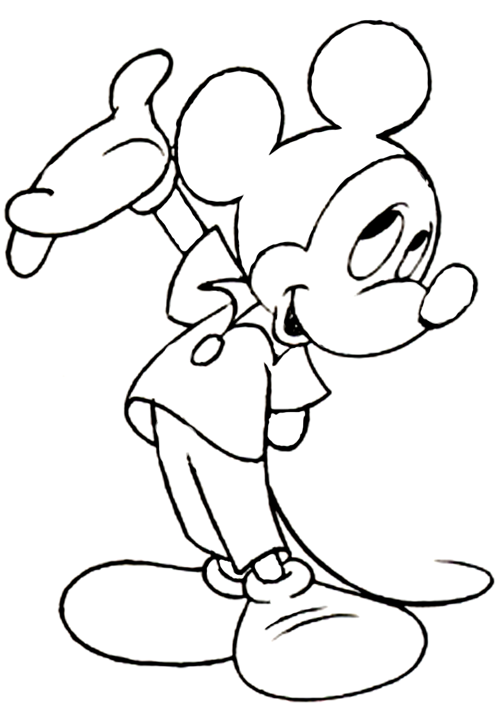  Mickey Mouse Coloring Pages Printable