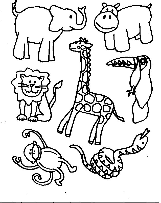  Multi animal Lion Coloring Pages