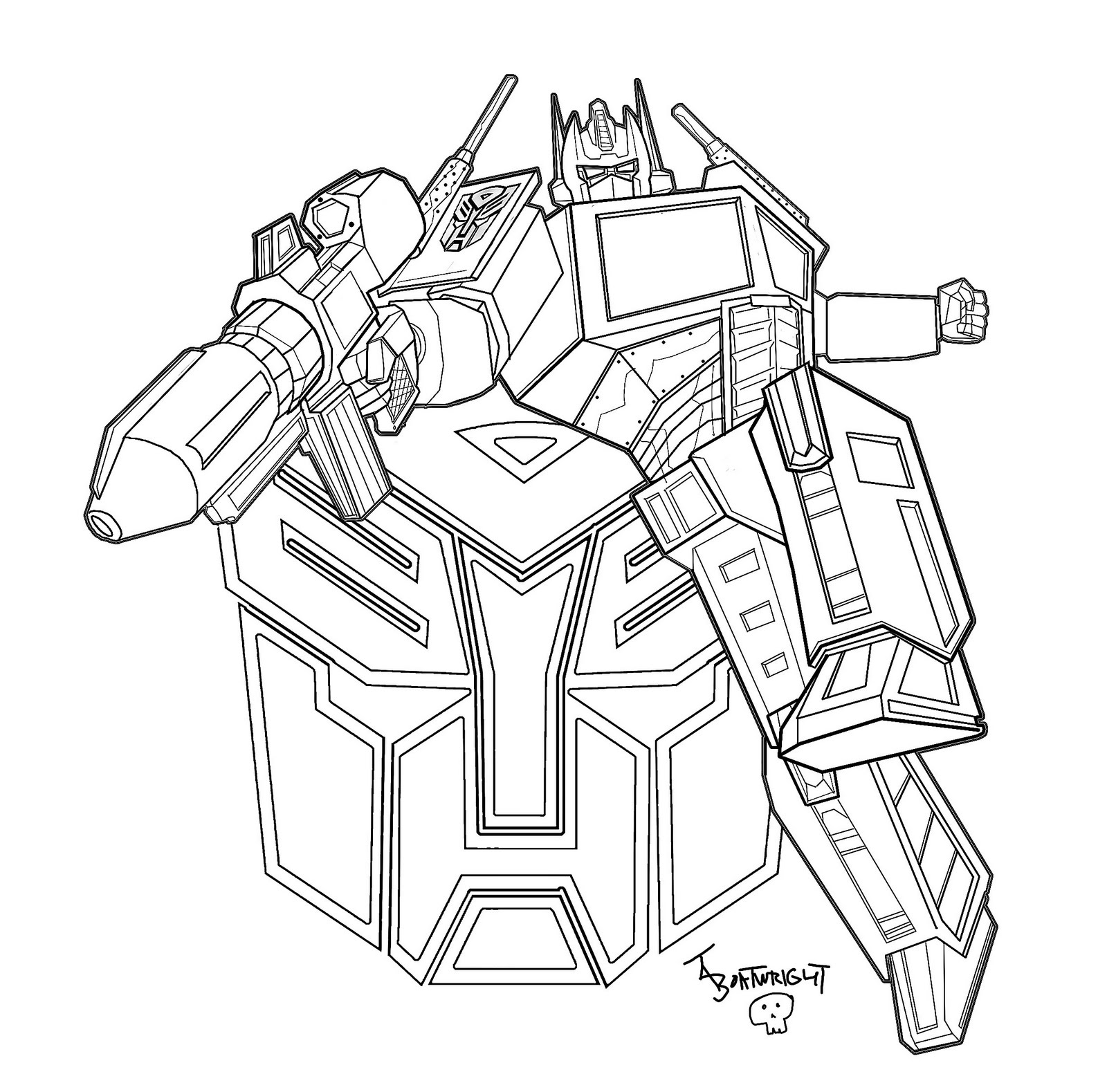  Optimus Prime Transformers Coloring Pages