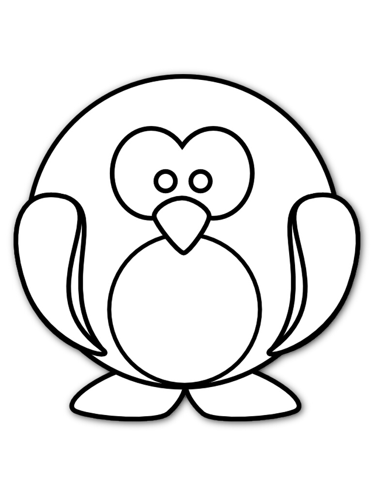  Penguin Printable Coloring Pages For Preschool