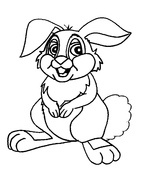 Rabbit#3 Animals Free Coloring Pages  | Child Coloring Page