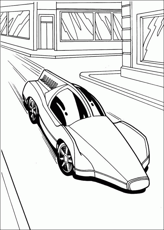 Racing car Coloring pages Â» Hot wheels Coloring pages